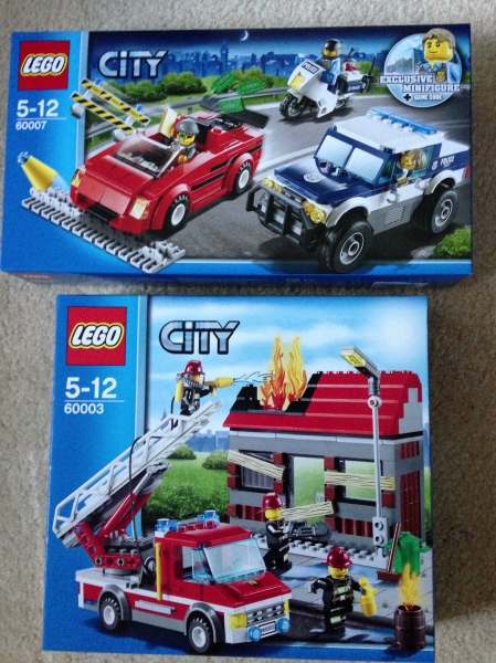 Lego City 60007 High Speed Chase + 60003 Fire Emergency