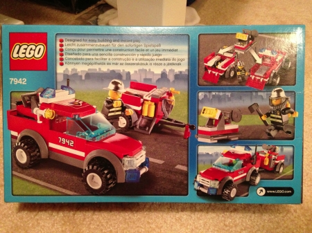 Lego City 7942 Off-Road Fire Rescue- back